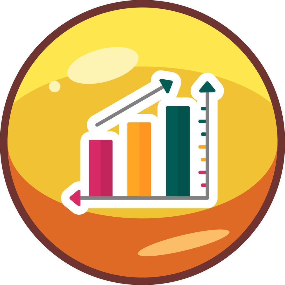 Statistics Increase Vector Icon