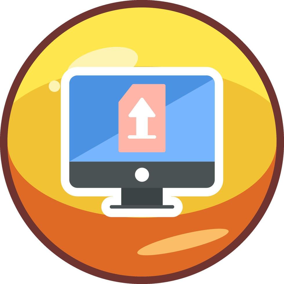 Upload File Vector Icon