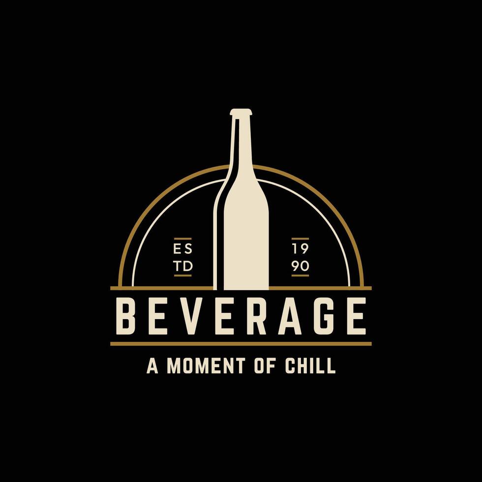 Vintage fresh cold soda drink logo design. Logo for labels, businesses, bars and companies. vector