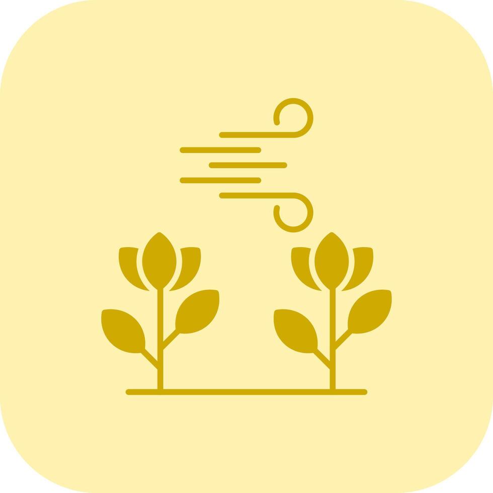 Photosynthesis Glyph Tritone Icon vector