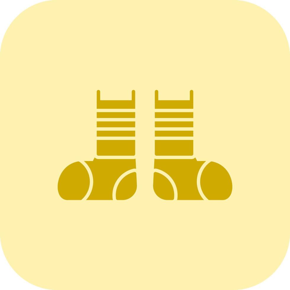 Clown Shoes Glyph Tritone Icon vector