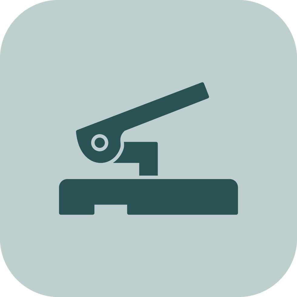 Puncher Glyph Tritone Icon vector