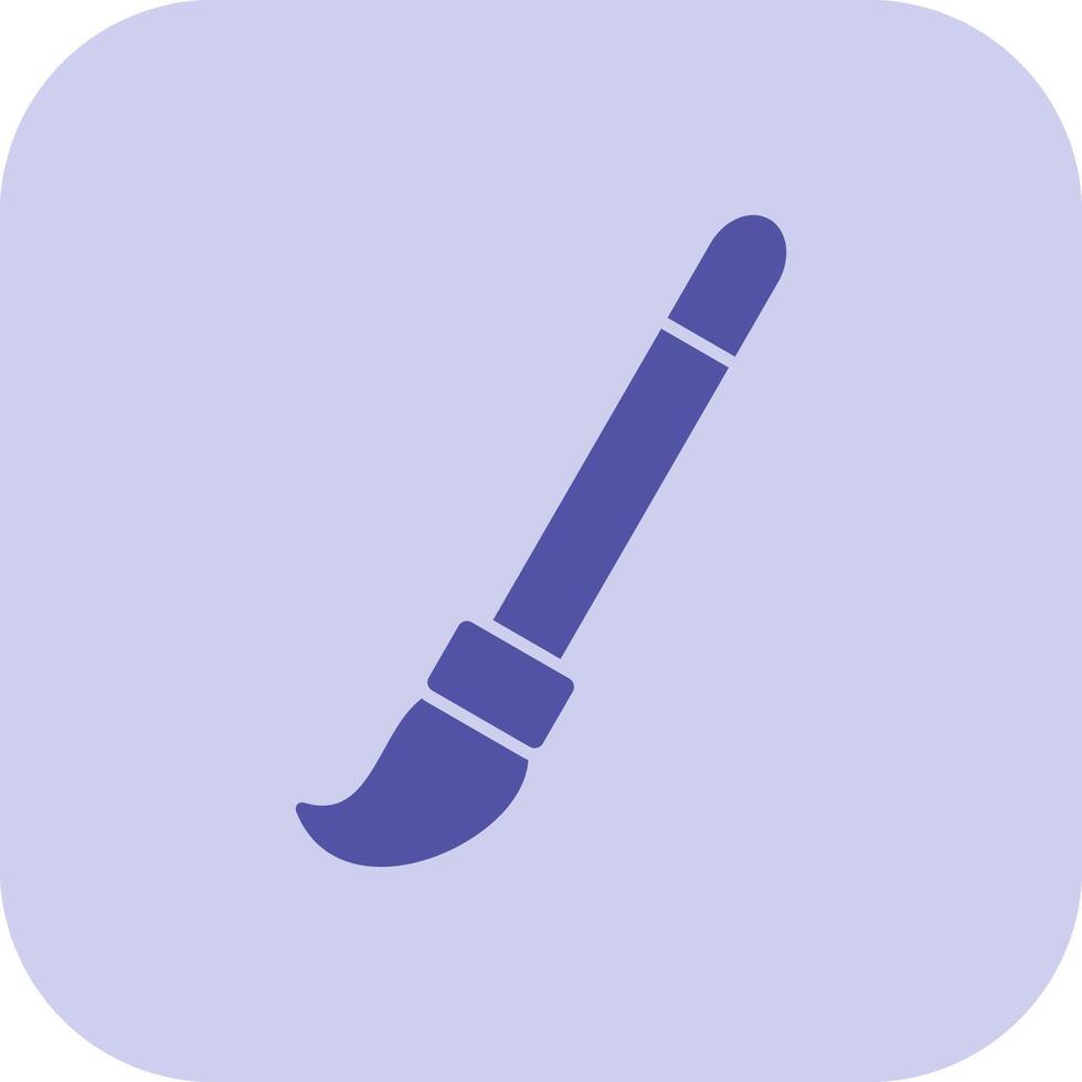 Paint Brush Glyph Tritone Icon vector