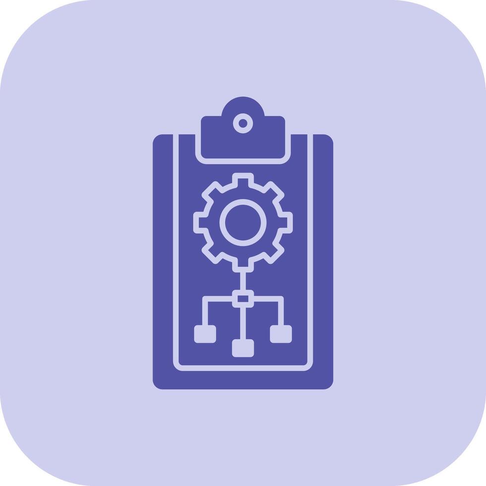 Planning Glyph Tritone Icon vector