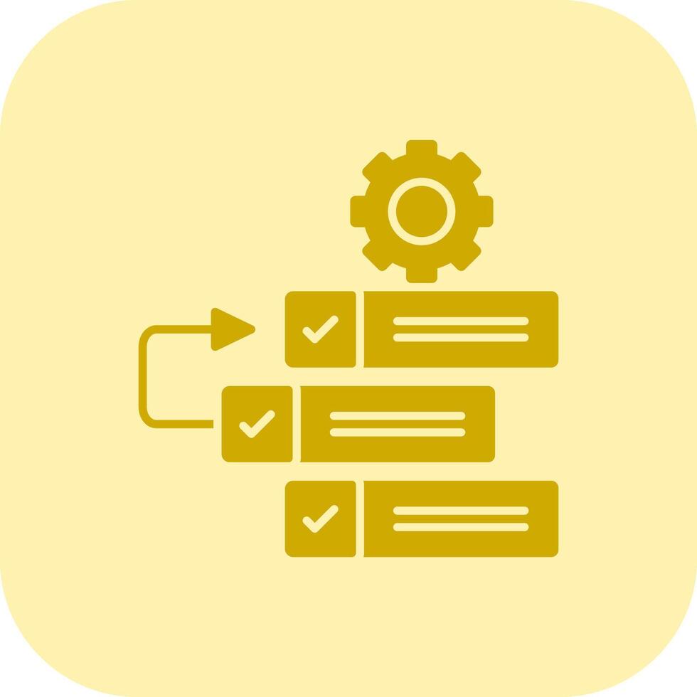 Backlog Glyph Tritone Icon vector
