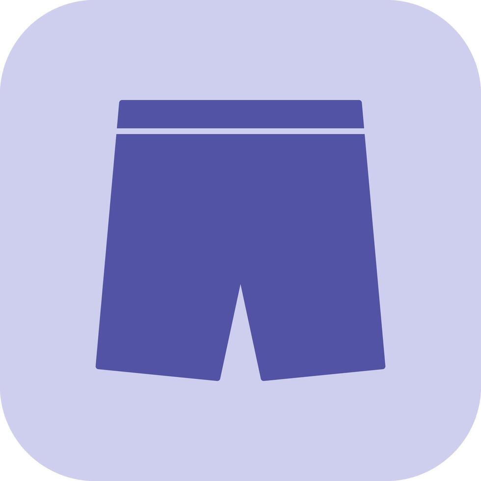 pantalones cortos glifo tritono icono vector