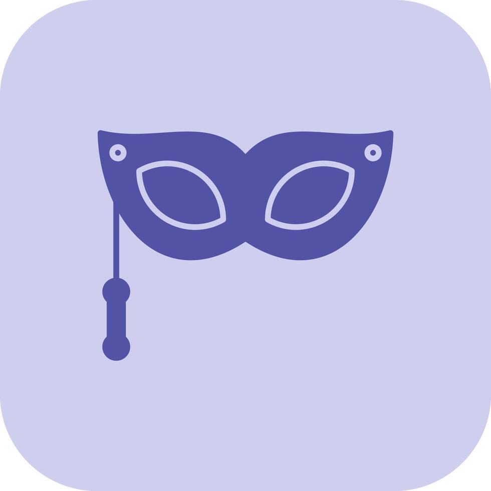 Eye Mask Glyph Tritone Icon vector