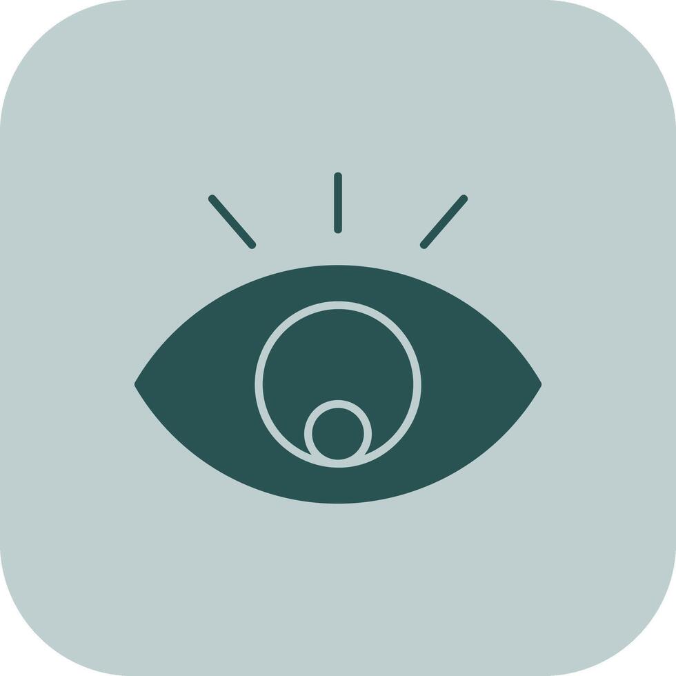 Eye Glyph Tritone Icon vector