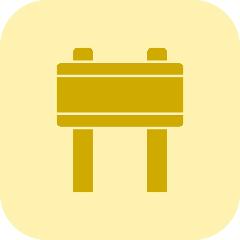 Banner Glyph Tritone Icon vector