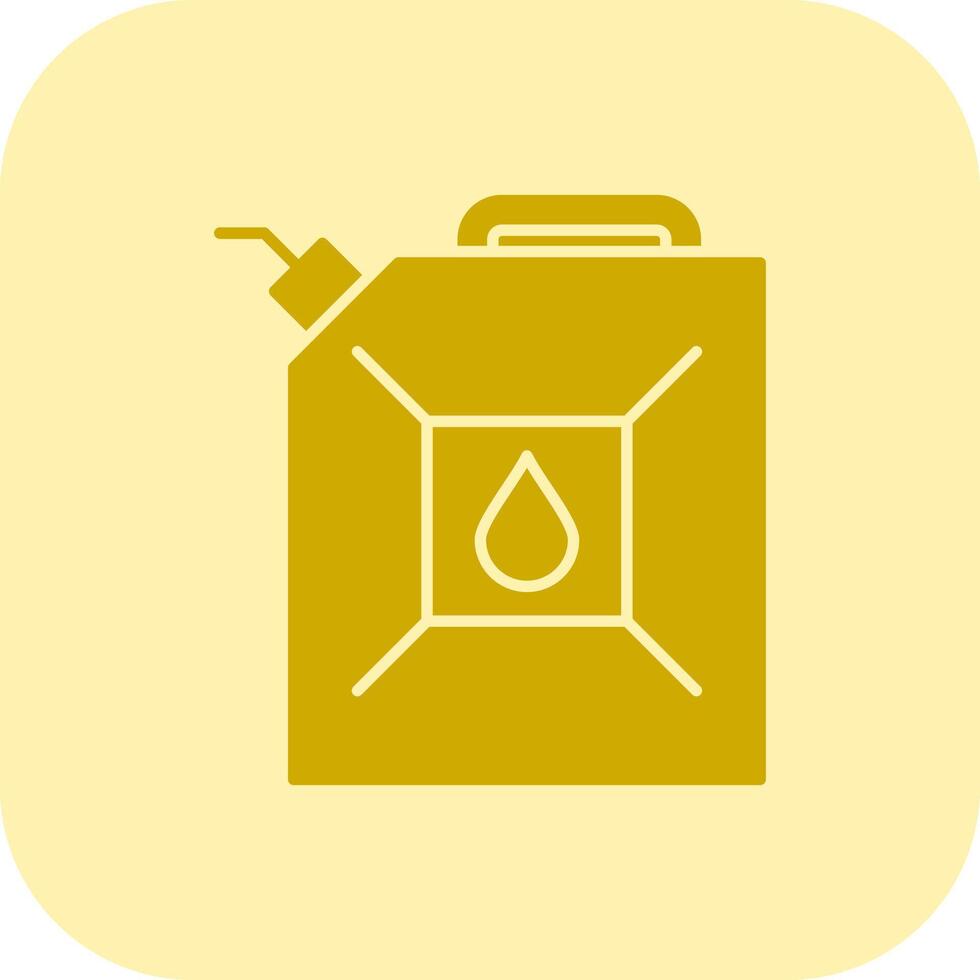 Gas Can Glyph Tritone Icon vector