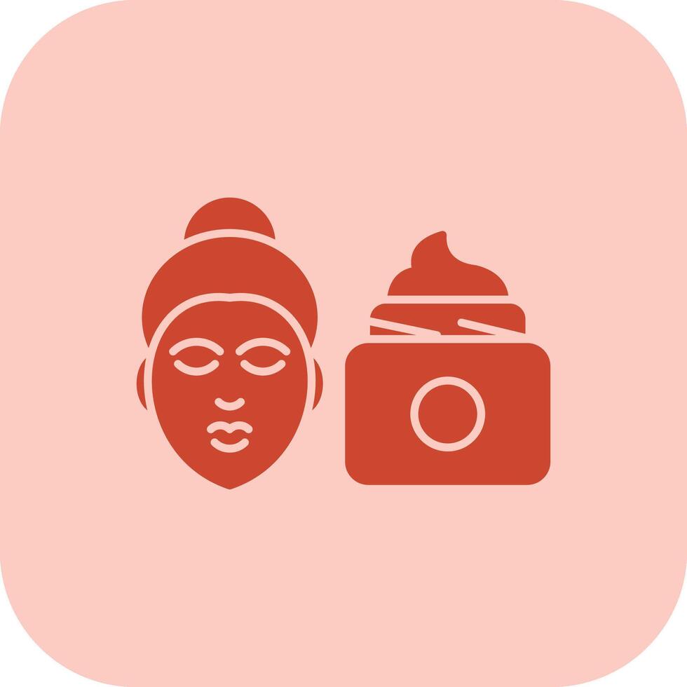 Skin Care Glyph Tritone Icon vector