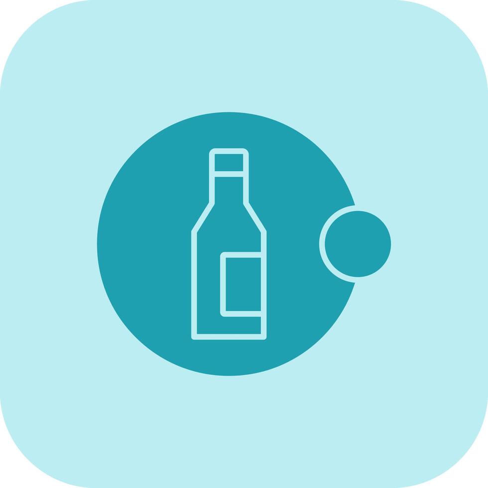 No alcohol glifo tritono icono vector