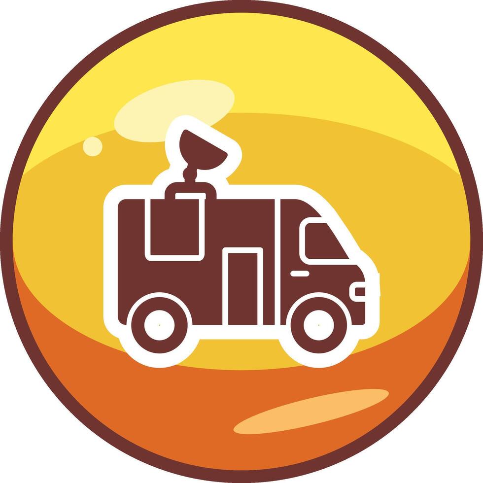 News Van Vector Icon