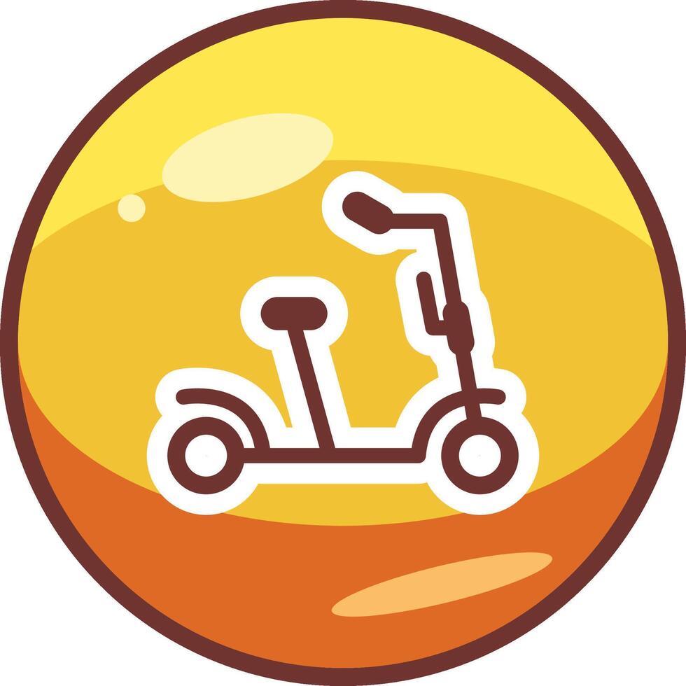 Kick Scooter Vector Icon