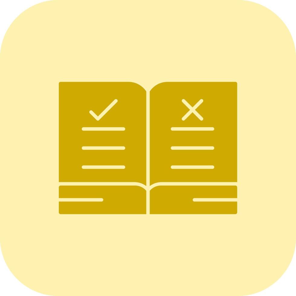 Guidelines Glyph Tritone Icon vector