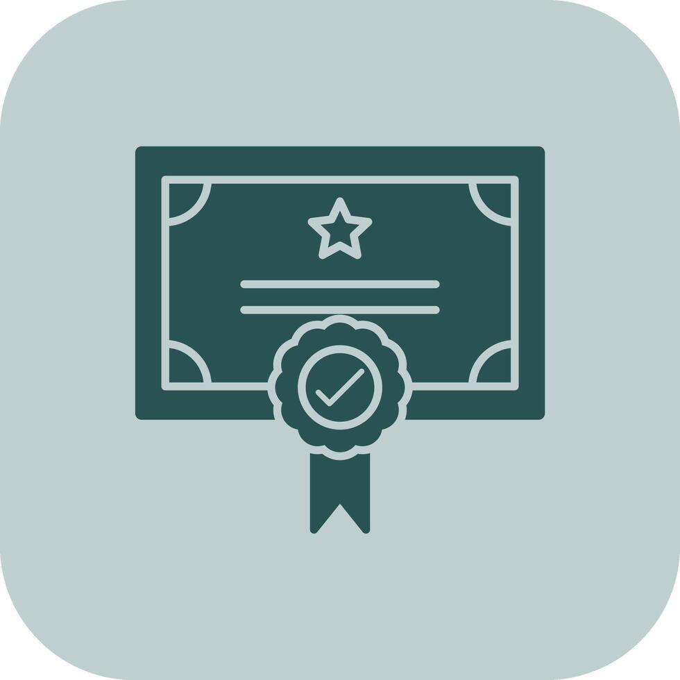 Qualify Glyph Tritone Icon vector