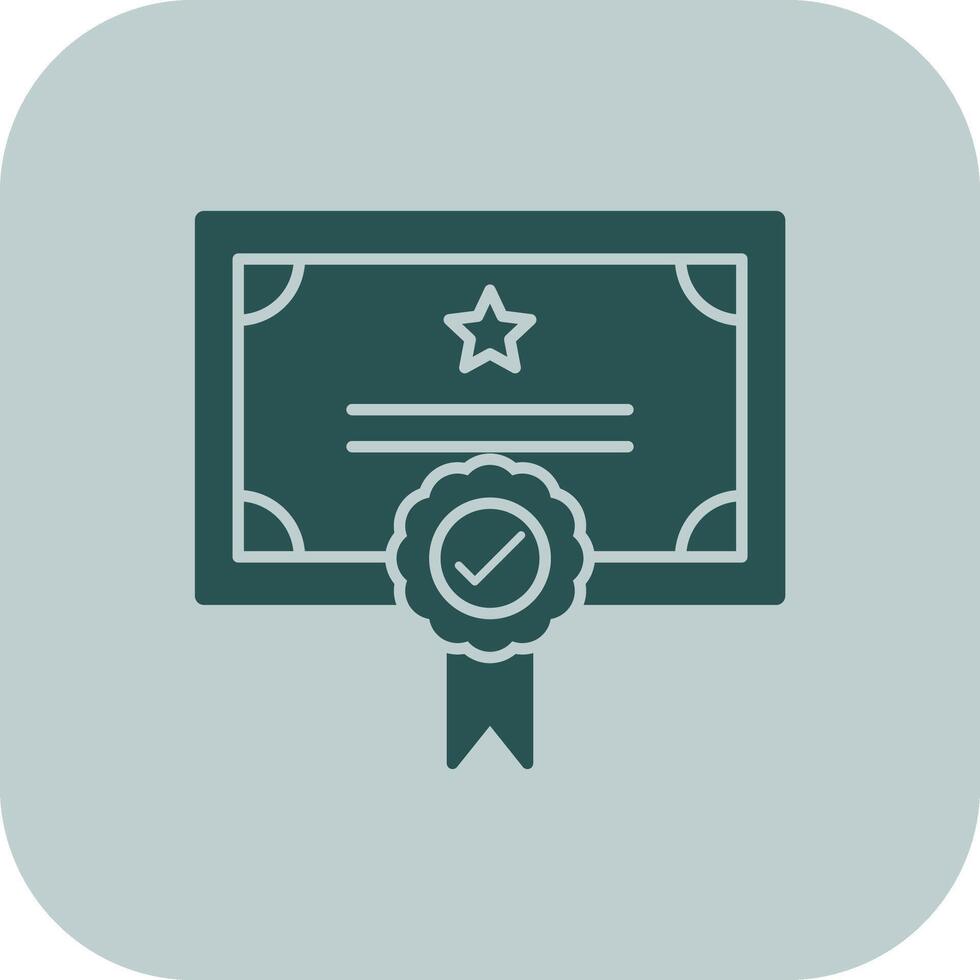 Qualify Glyph Tritone Icon vector