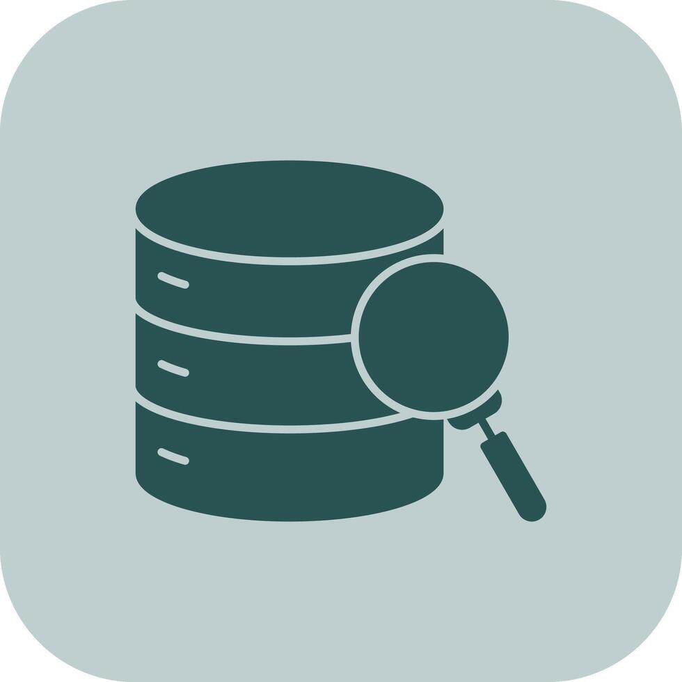 Investigate Data Glyph Tritone Icon vector