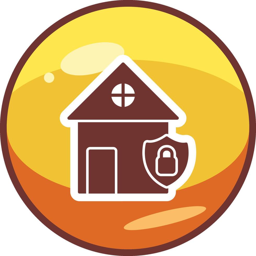 Home Security Vector Icon