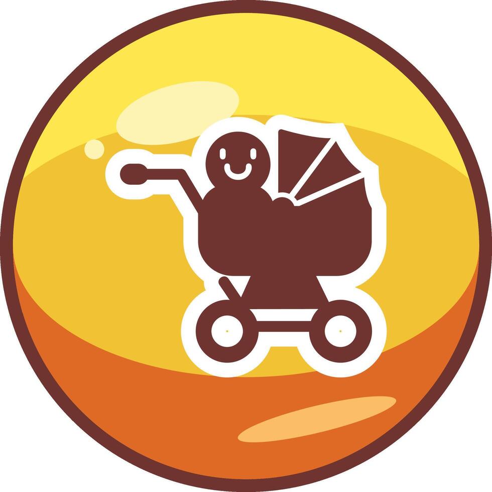 Baby Cart Vector Icon