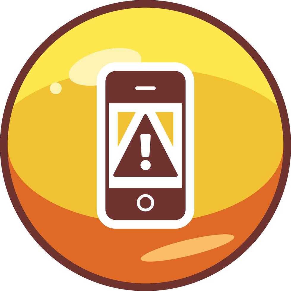 Mobile Alert Vector Icon
