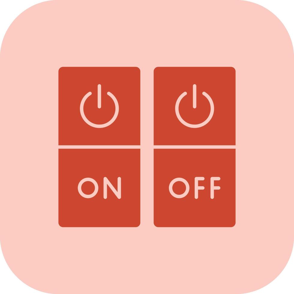 Switch Glyph Tritone Icon vector