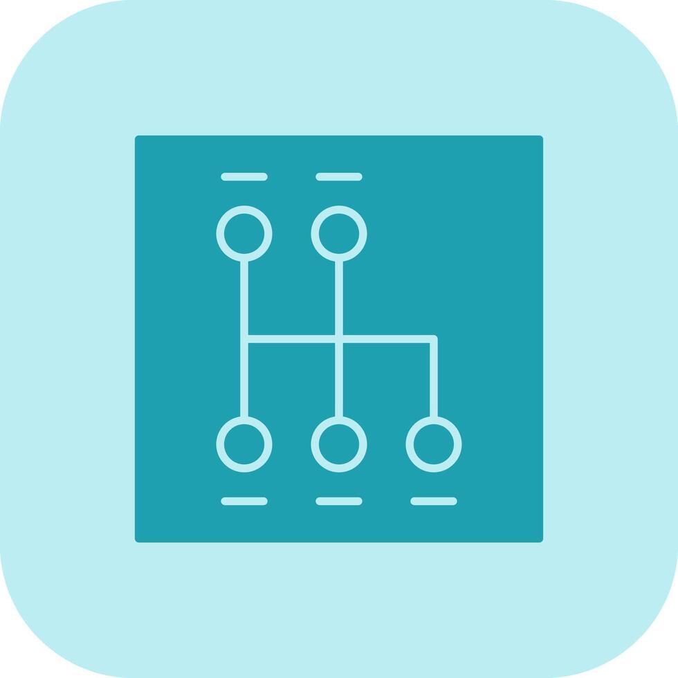 Shift Glyph Tritone Icon vector