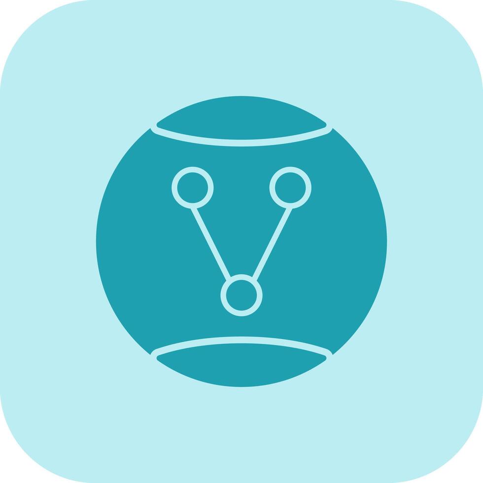 Share Option Glyph Tritone Icon vector