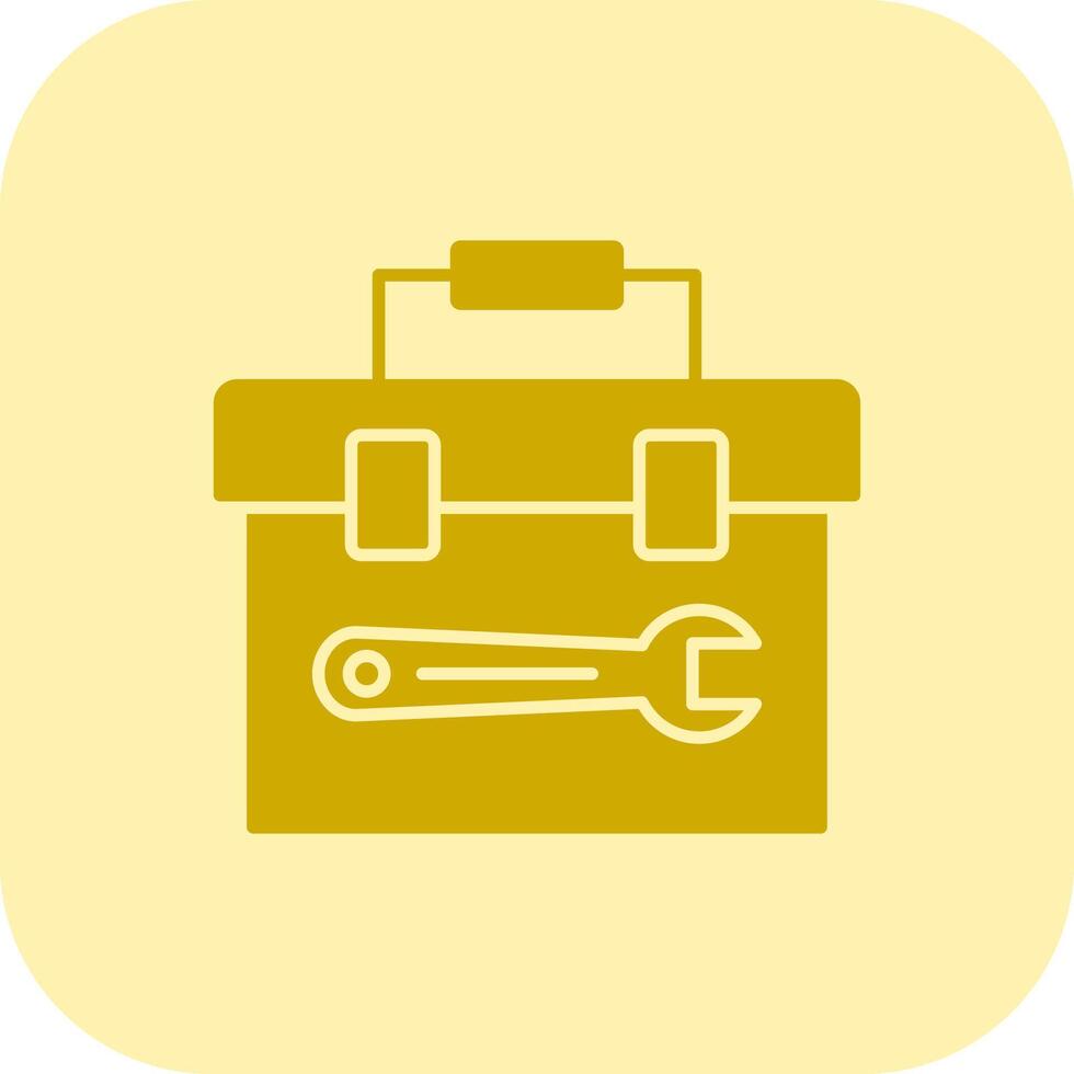 Toolbox Glyph Tritone Icon vector