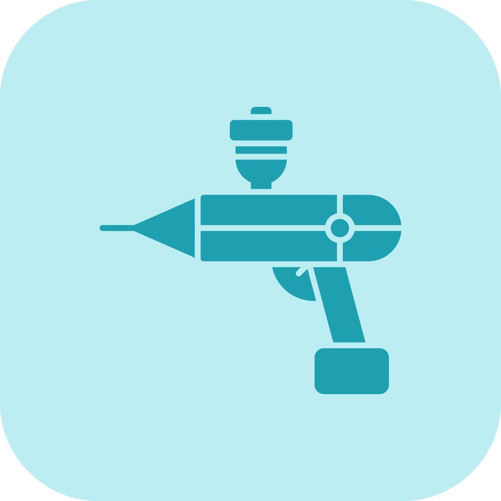 Airbrush Glyph Tritone Icon vector
