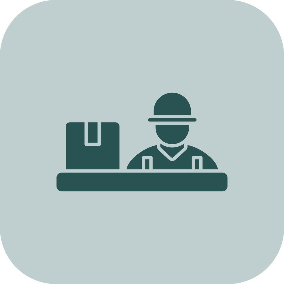 Assembling Glyph Tritone Icon vector