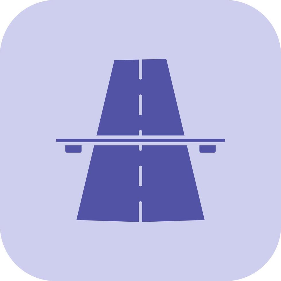 Highway Glyph Tritone Icon vector