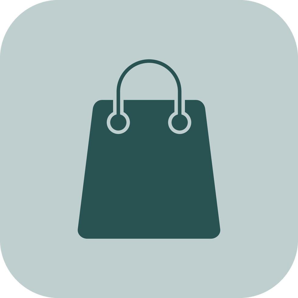 compras bolso glifo tritono icono vector