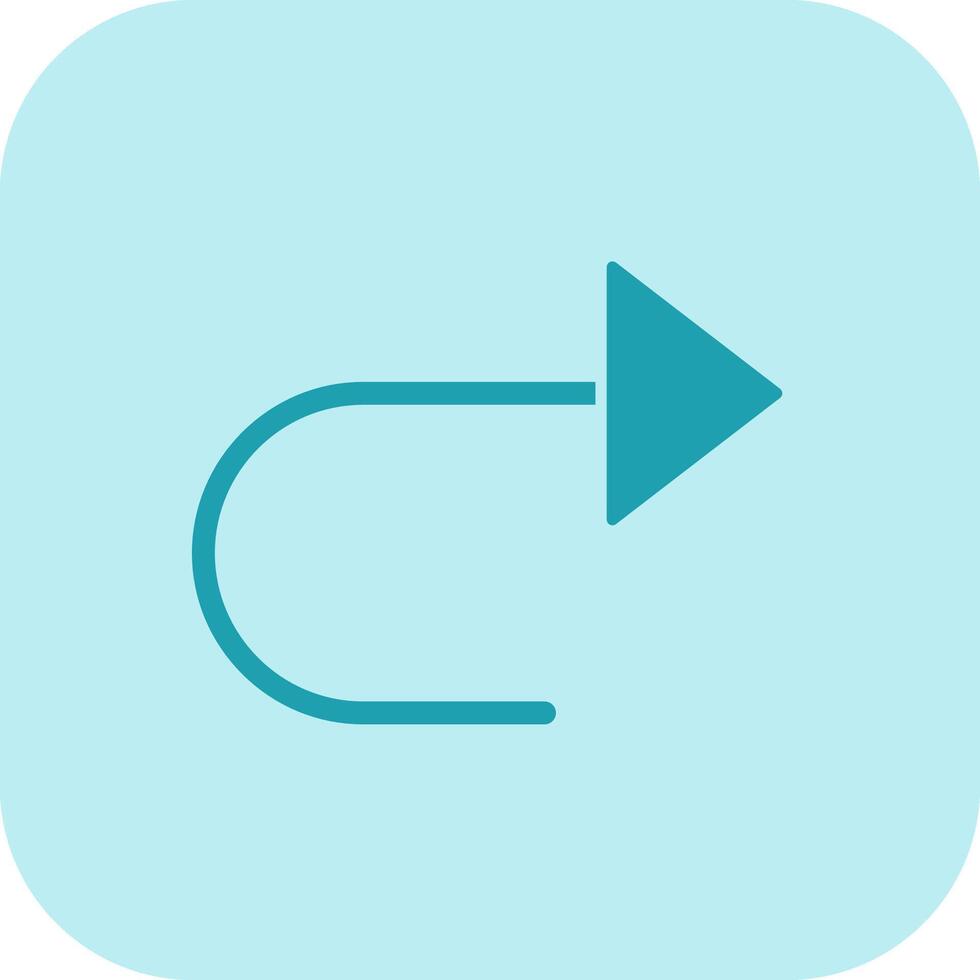 Turning Glyph Tritone Icon vector