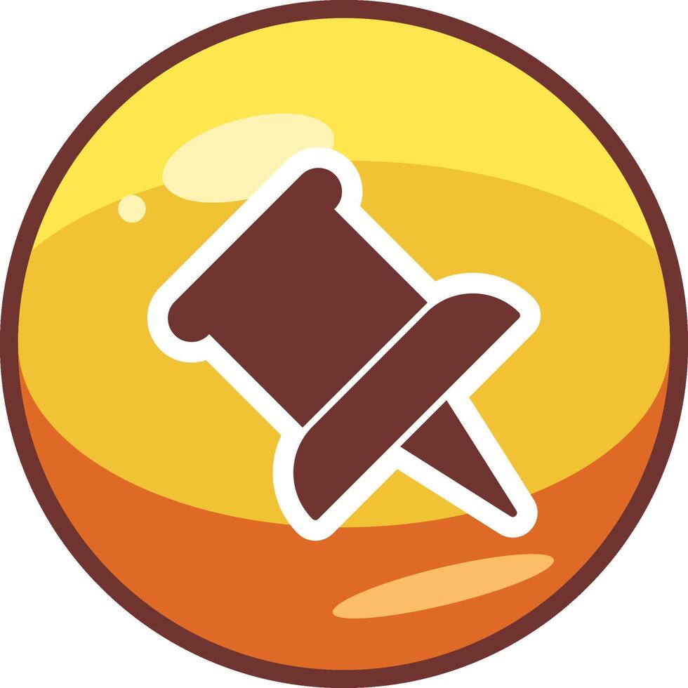 Push Pin Vector Icon