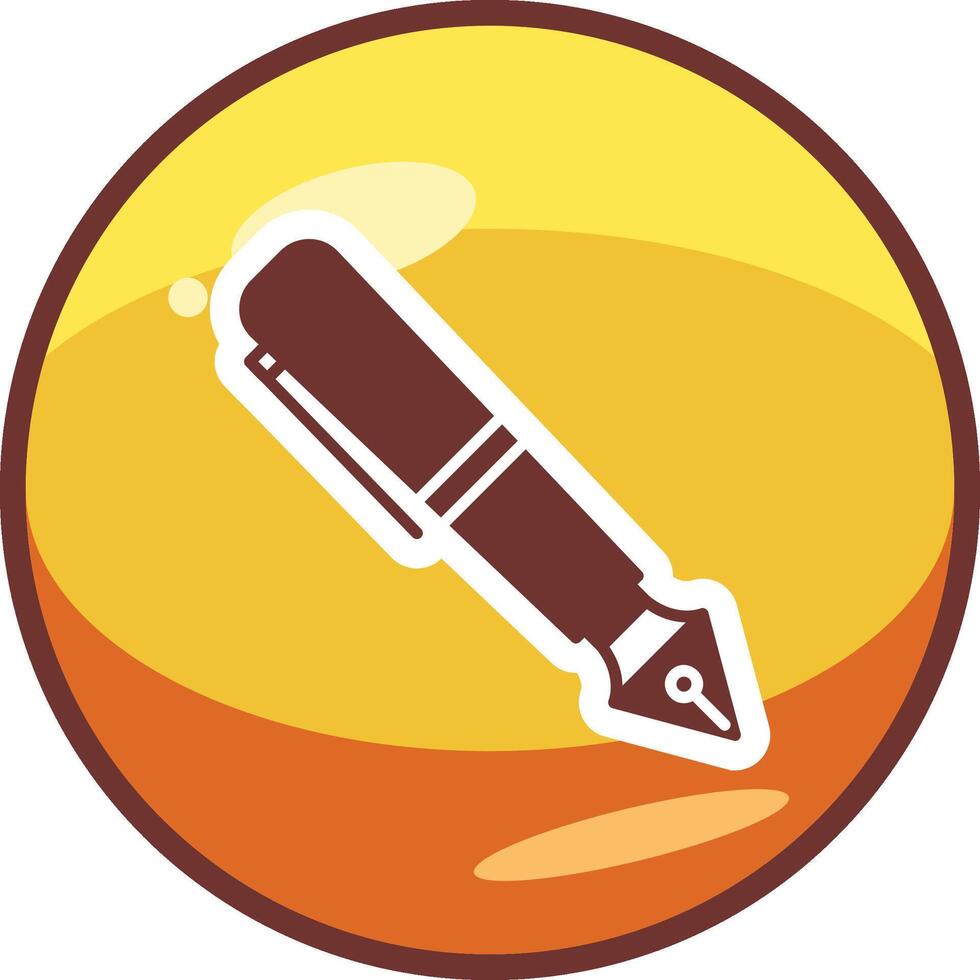 Fountain Pen Vector Icon