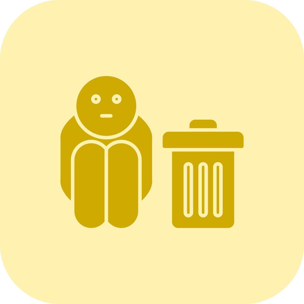Scavenger Glyph Tritone Icon vector
