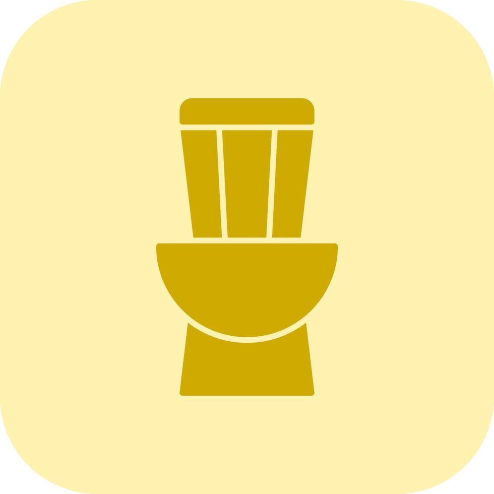 Toilet Glyph Tritone Icon vector