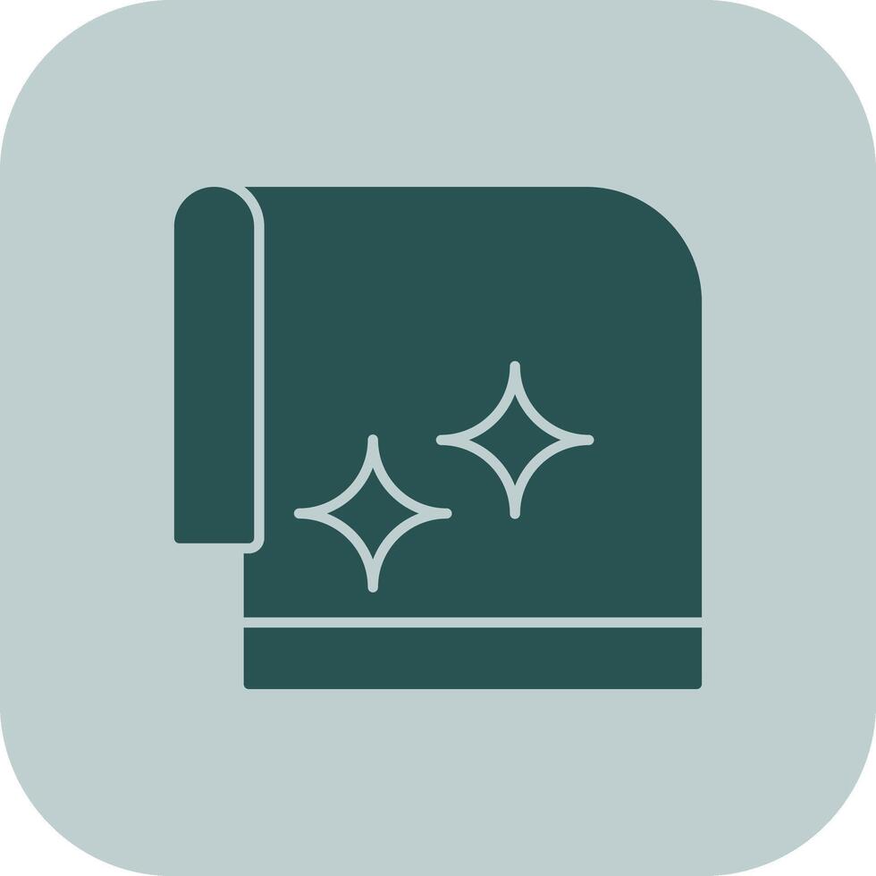 Towel Glyph Tritone Icon vector