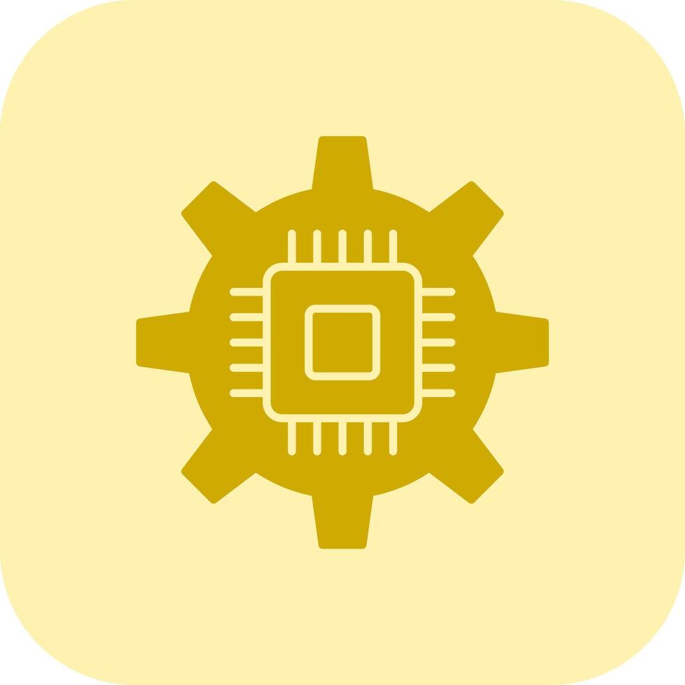 Circuit Glyph Tritone Icon vector