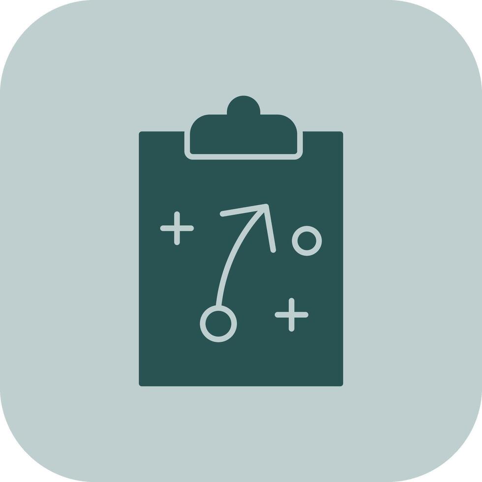 Strategy Glyph Tritone Icon vector