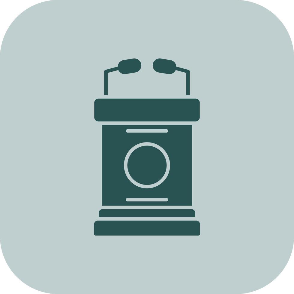 Lectern Glyph Tritone Icon vector
