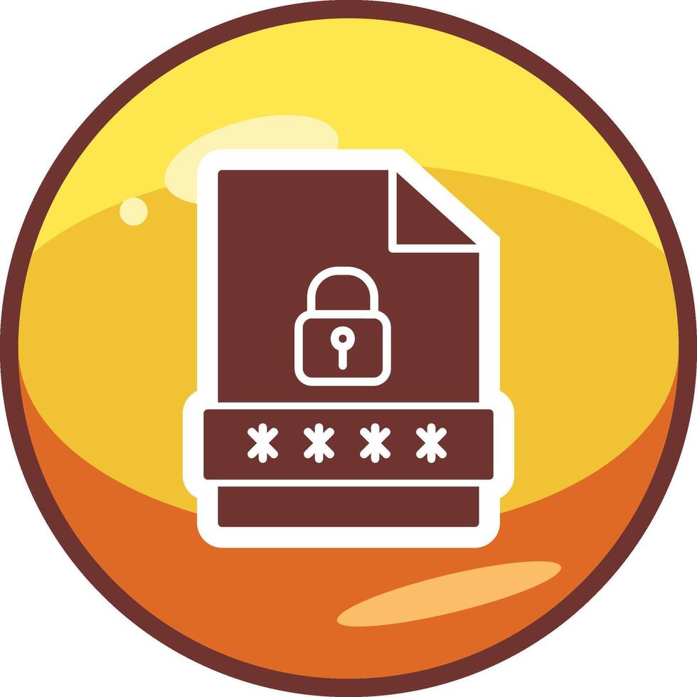 File Password Vector Icon