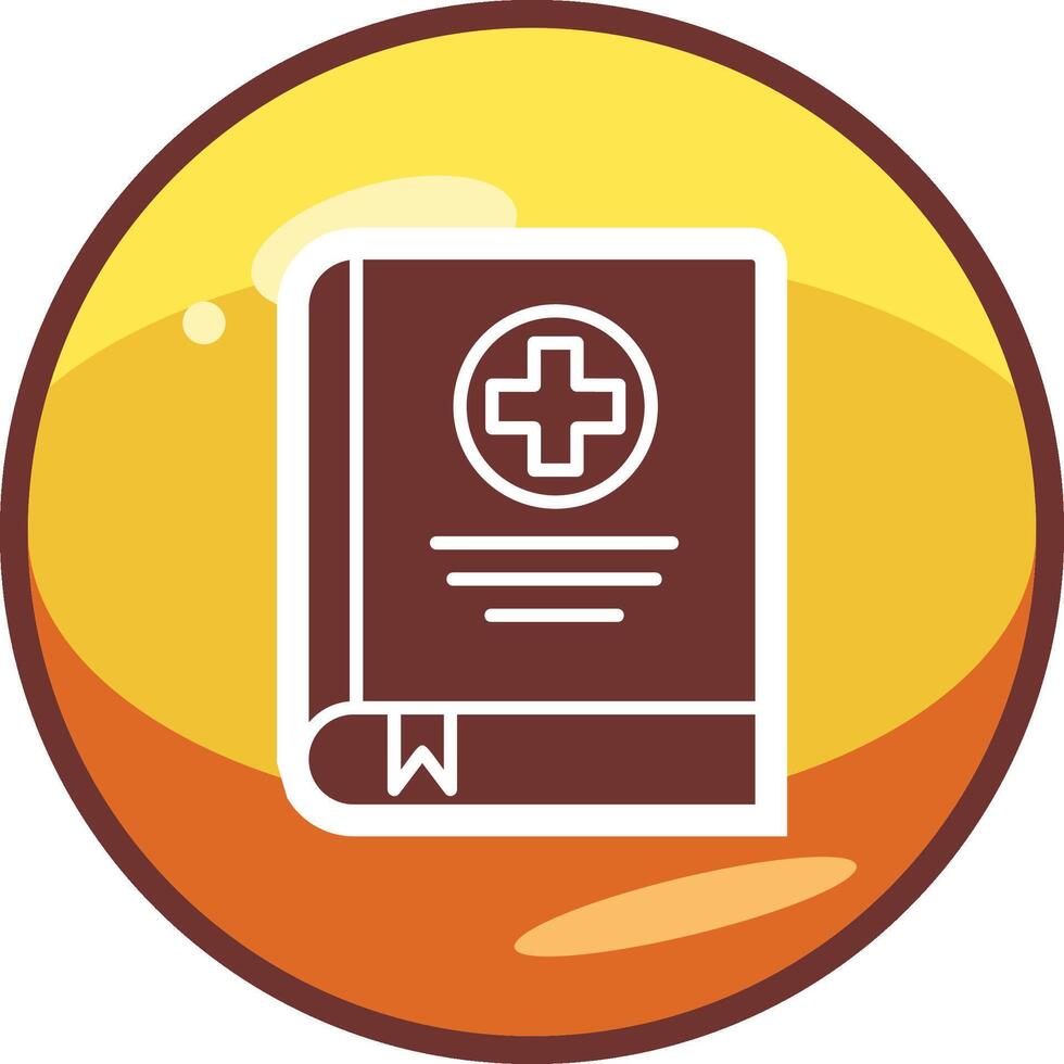 médico libro vecto icono vector