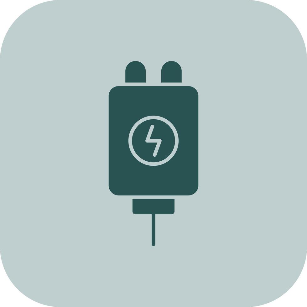 Adapter Glyph Tritone Icon vector