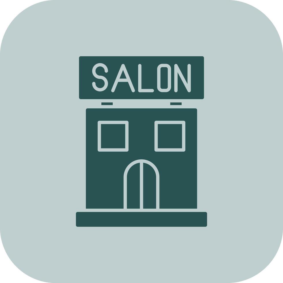 Salon Glyph Tritone Icon vector