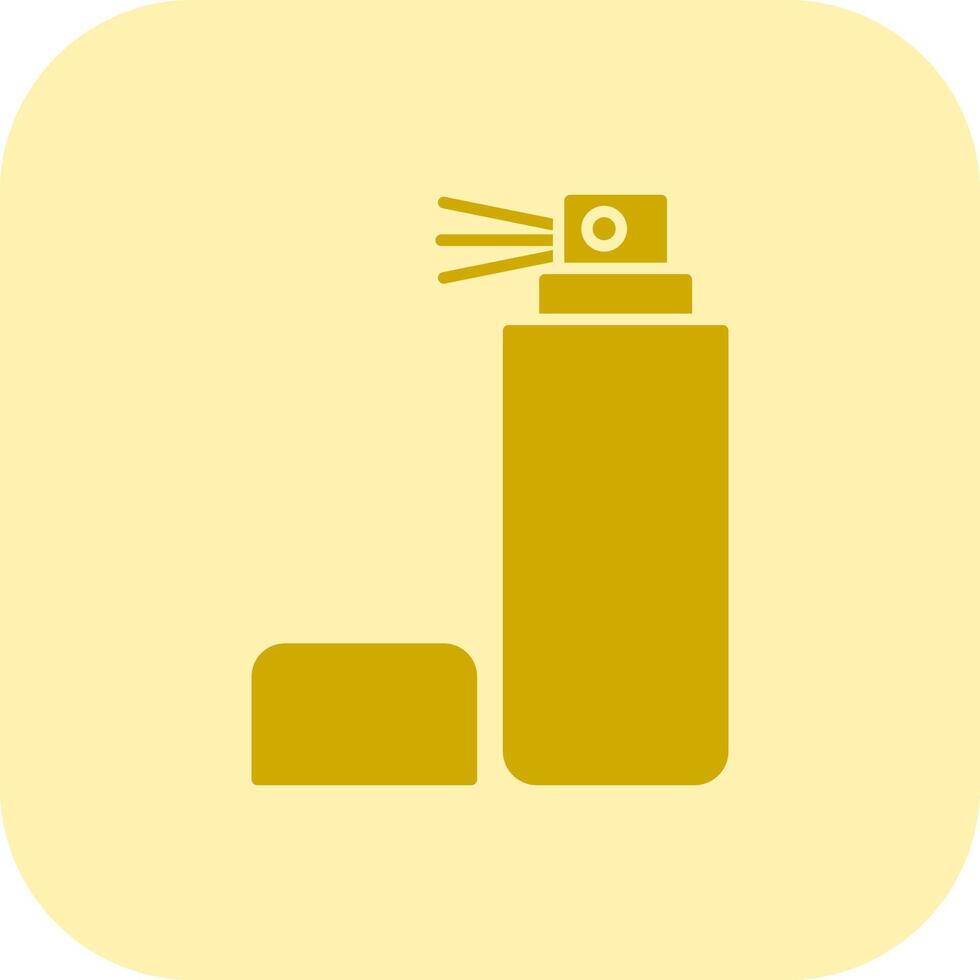 Spray Bottle Glyph Tritone Icon vector