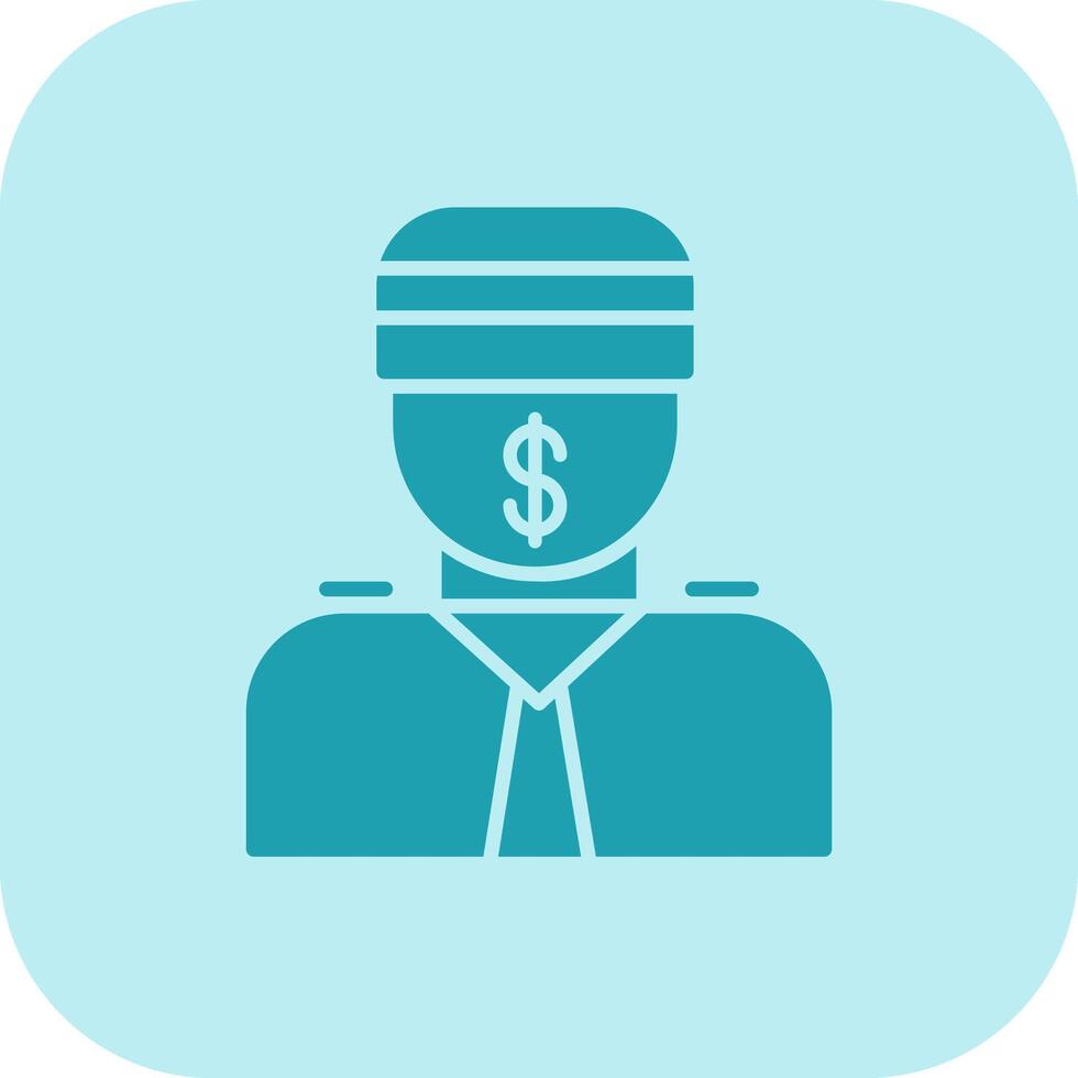 Bribe Glyph Tritone Icon vector