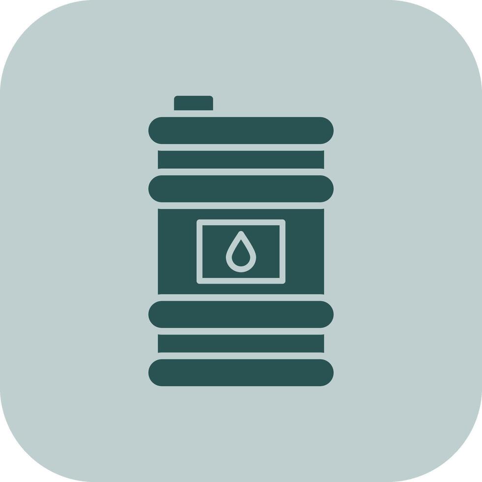 Oil Barrel Glyph Tritone Icon vector