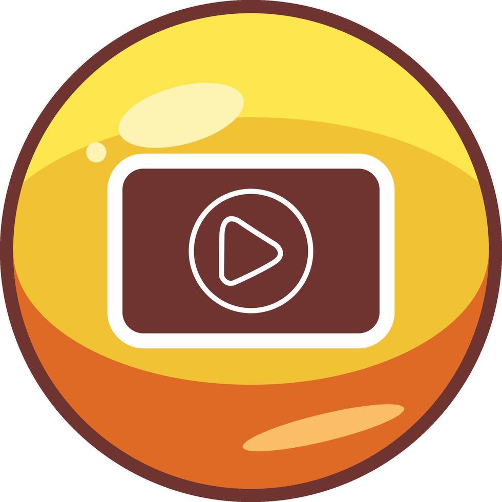 Video Player Vector Icon